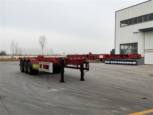 危險(xiǎn)品罐箱骨架運(yùn)輸半掛車