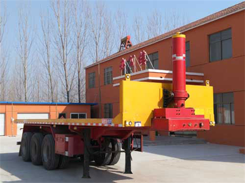 平板自卸半掛車